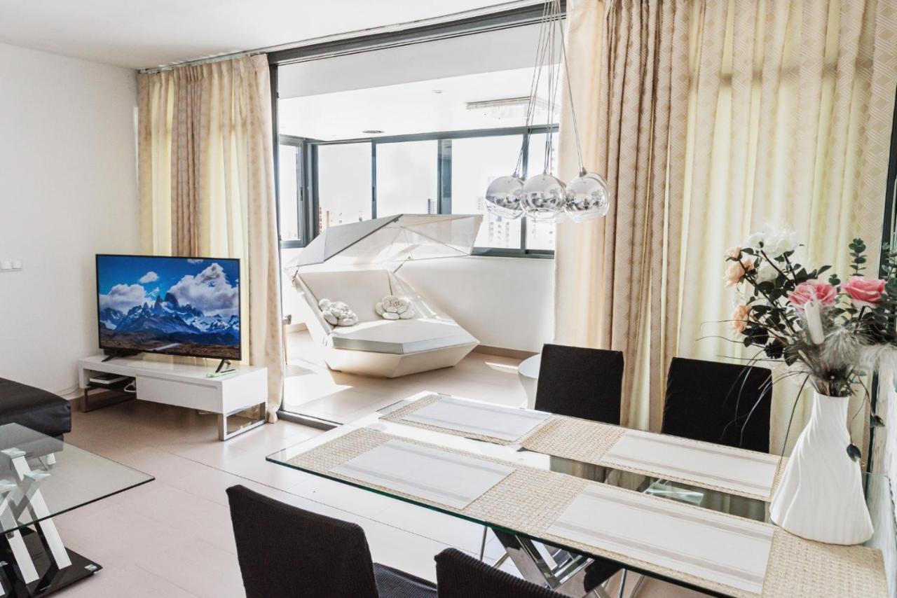 בנידורם Apartamento Torre D'Oboe Vistas Al Mar מראה חיצוני תמונה